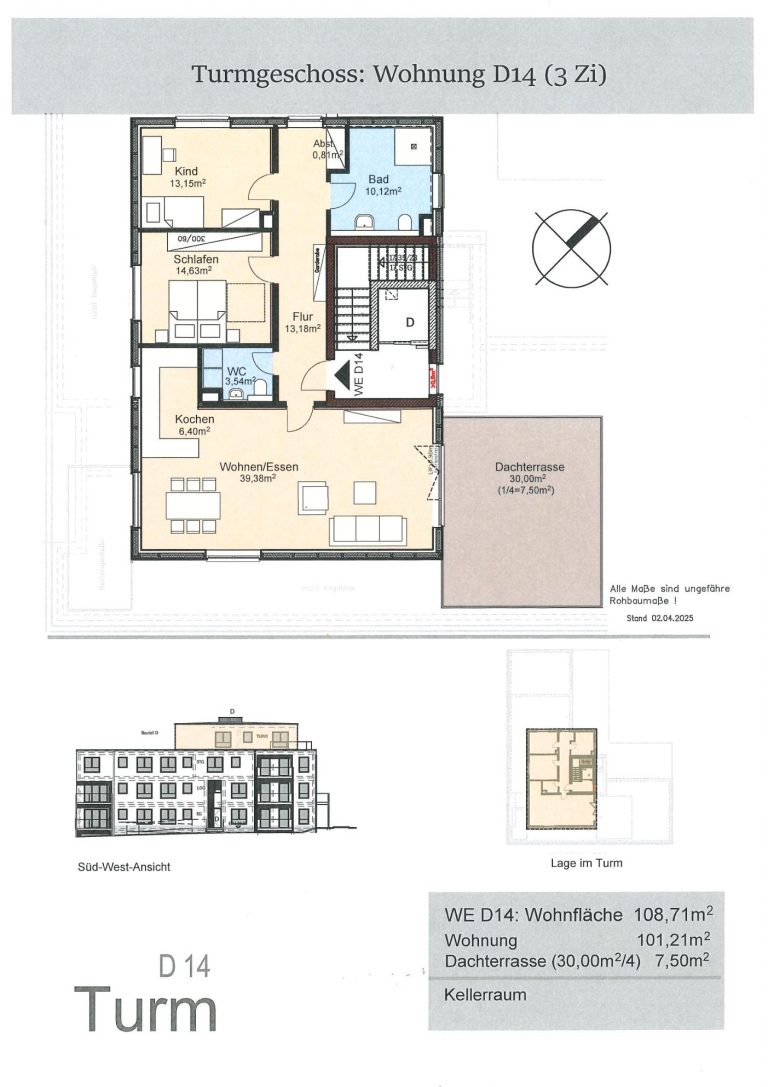Obergeschosswohnung C7 2 Zimmer