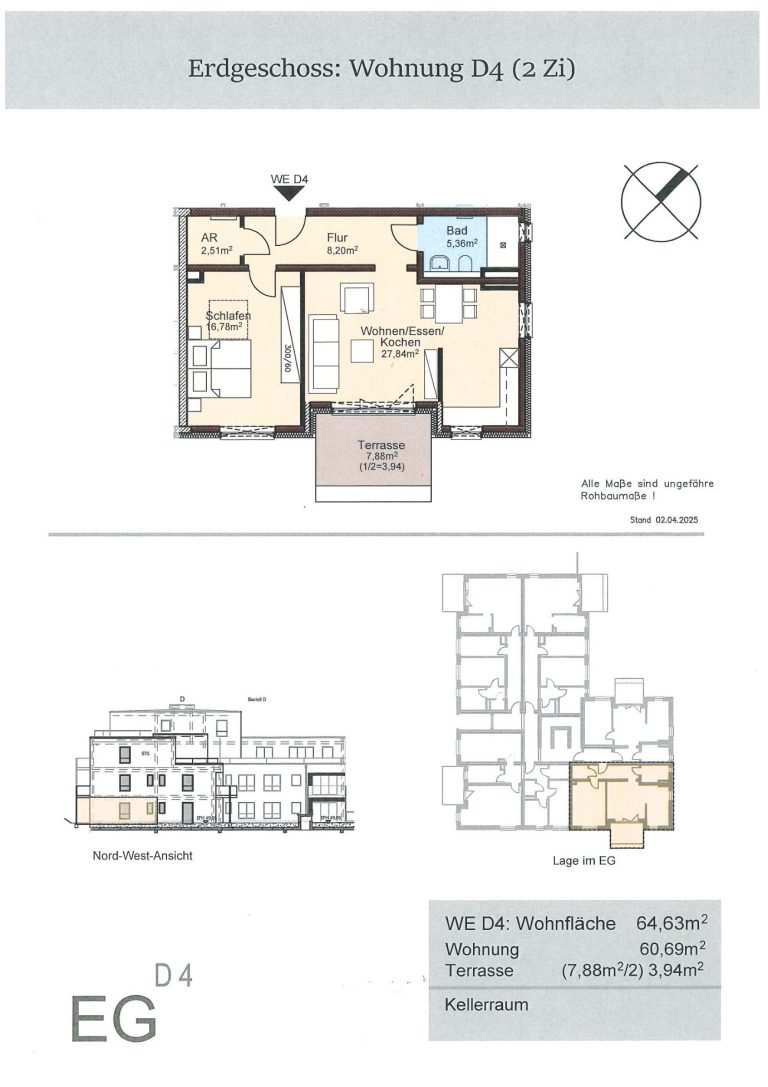 Obergeschosswohnung C7 2 Zimmer