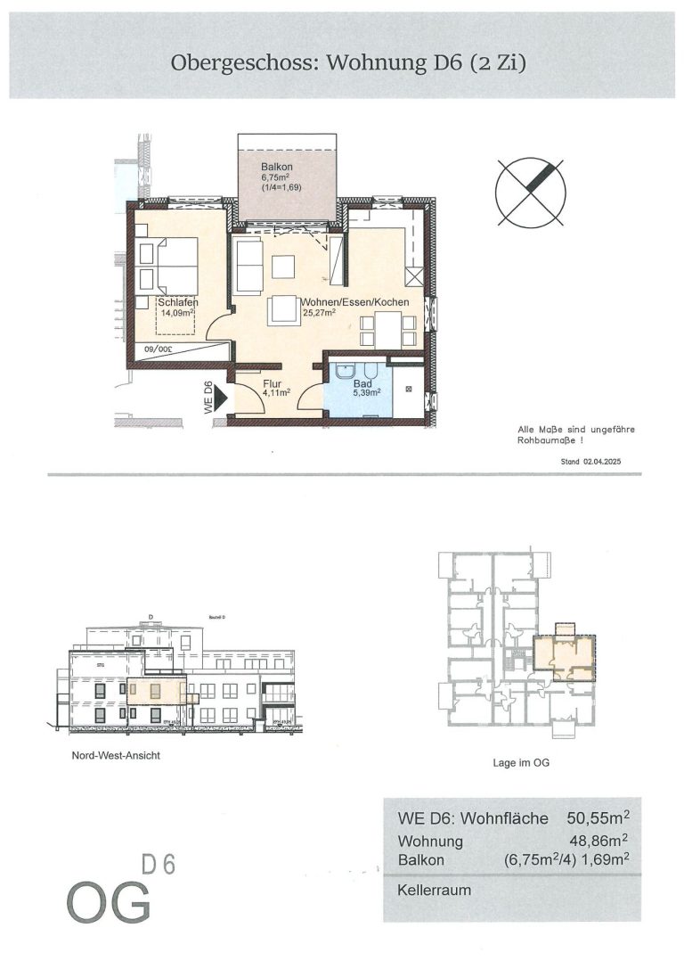 Obergeschosswohnung C7 2 Zimmer