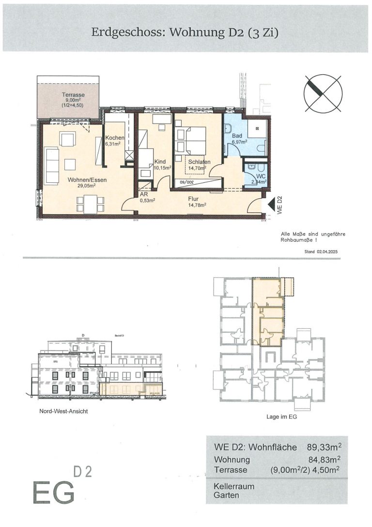 Obergeschosswohnung C7 2 Zimmer