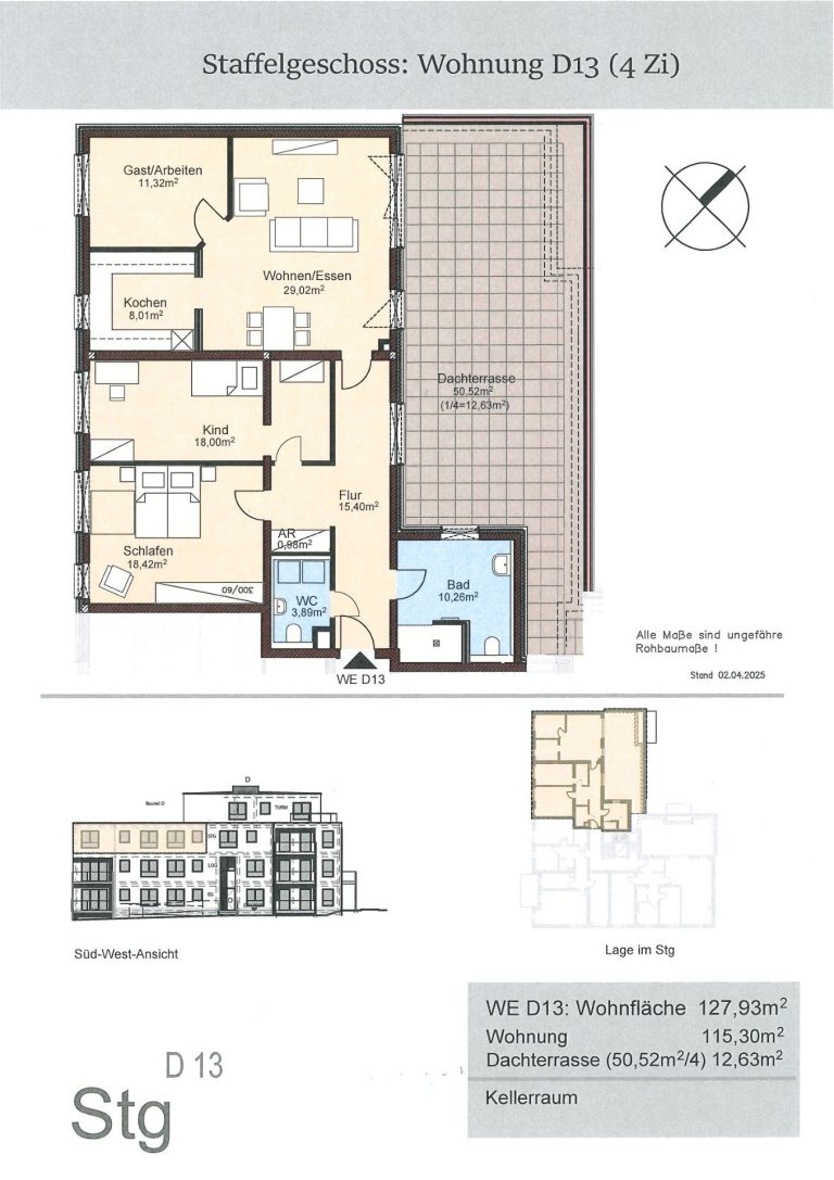 Obergeschosswohnung C7 2 Zimmer