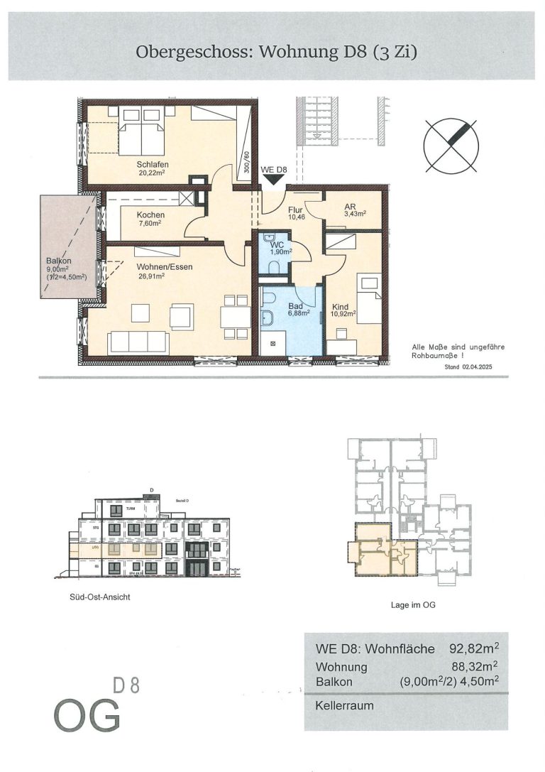 Obergeschosswohnung C7 2 Zimmer