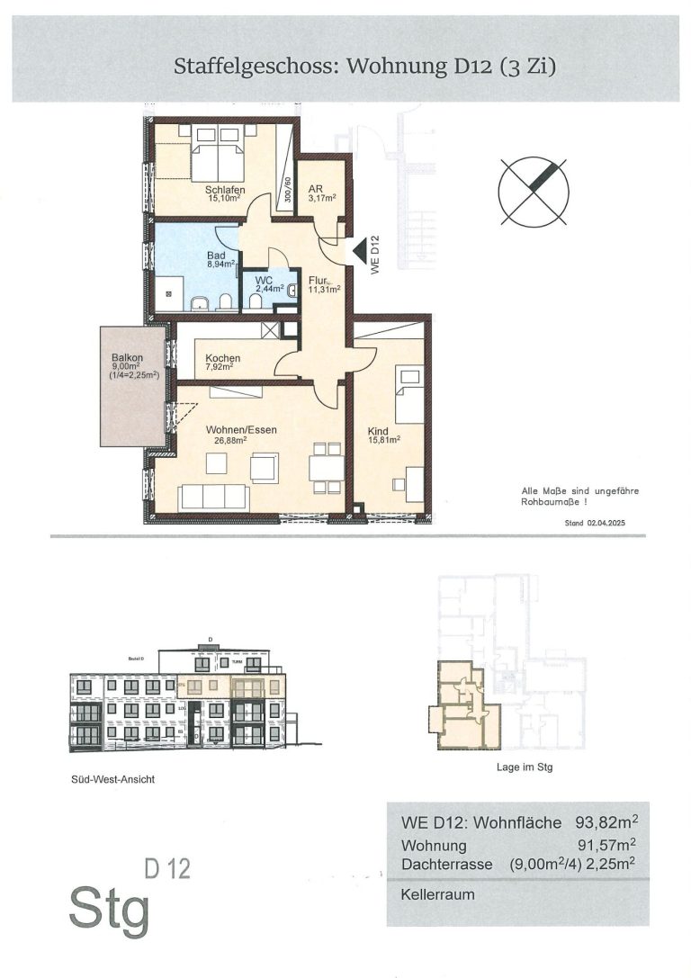 Obergeschosswohnung C7 2 Zimmer