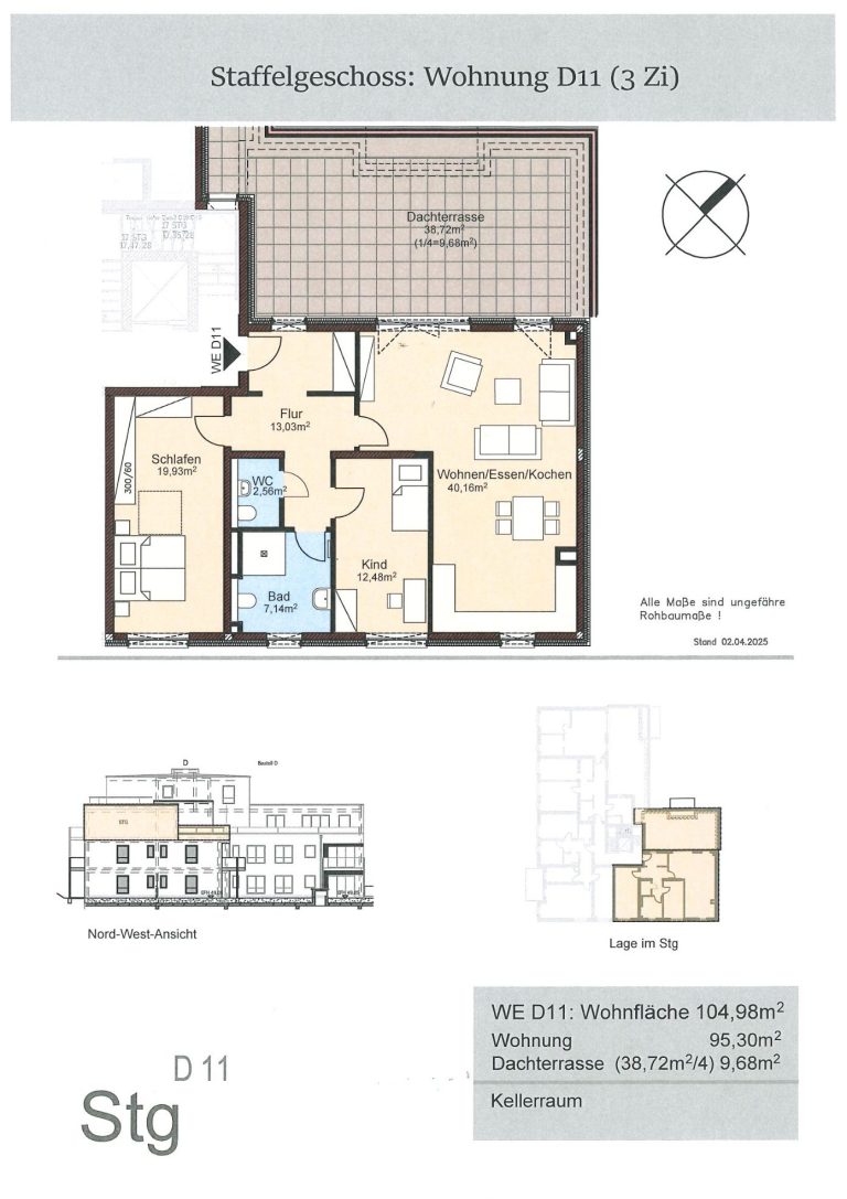 Obergeschosswohnung C7 2 Zimmer